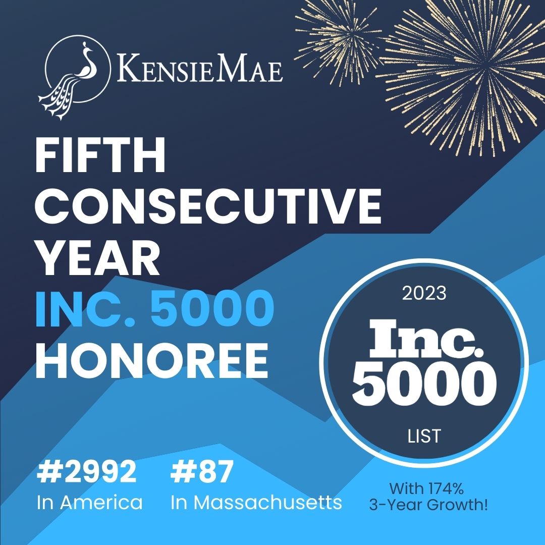 KensieMaeLLC's tweet photo. 🎉 We're excited to announce we made the Inc. 5000 list for the fifth consecutive year! We are proud to celebrate this notable recognition alongside those who made this possible -  our outstanding employees, amazing clients, and incredible partners. 🙌 https://t.co/XNMgJnkt8I https://t.co/0XgvA2gdhd