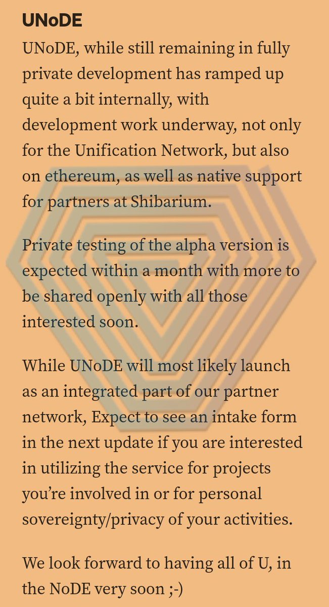 ZakirKY's tweet photo. In the midst of all this FUD on #Shibarium, don't forget that #UNoDE utilizing $FUND is in the pipeline.
"We look forward to having all of U, in the NoDE very soon ;-)"
- Maziar Sadri
@UnificationUND's green roads ahead lead to pure web 3 https://t.co/Nj7dQp0M9j