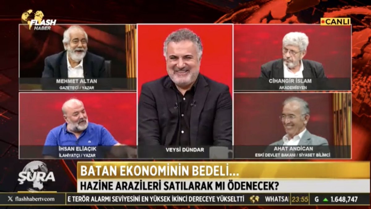 @flashhabertvcom @MehmetAltanFan @cihangirislam @AhatAndican @rihsaneliacik Güzel bir program oldu. Tekrarı bu sabah 11:30’da. İzlemek isteyenlere hatırlatmak istedim.