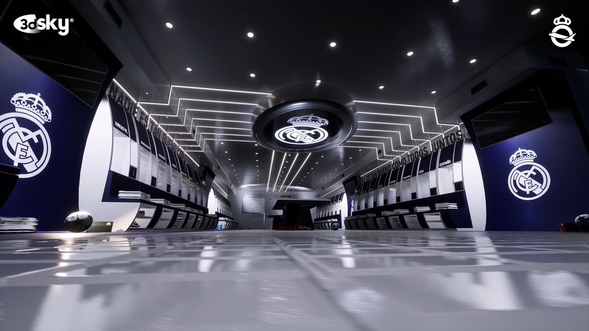 EditionMerengue's tweet photo. Le futur vestiaire du Real Madrid au Santiago Bernabeu. @jcairetaserra 

🤩🤩🤩 https://t.co/eGGlSE5CIO