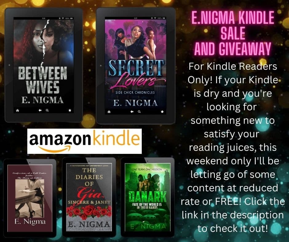 NigmaEric's tweet photo. This weekend only! 

https://t.co/TKj9SRZqfX 

#novel #book #sexy #reading #blackauthor #sidechick #relationship #drama #urbanfictionbooks #urbanfictionbookclub #authorsofbooktok https://t.co/dMjUiNgsqa