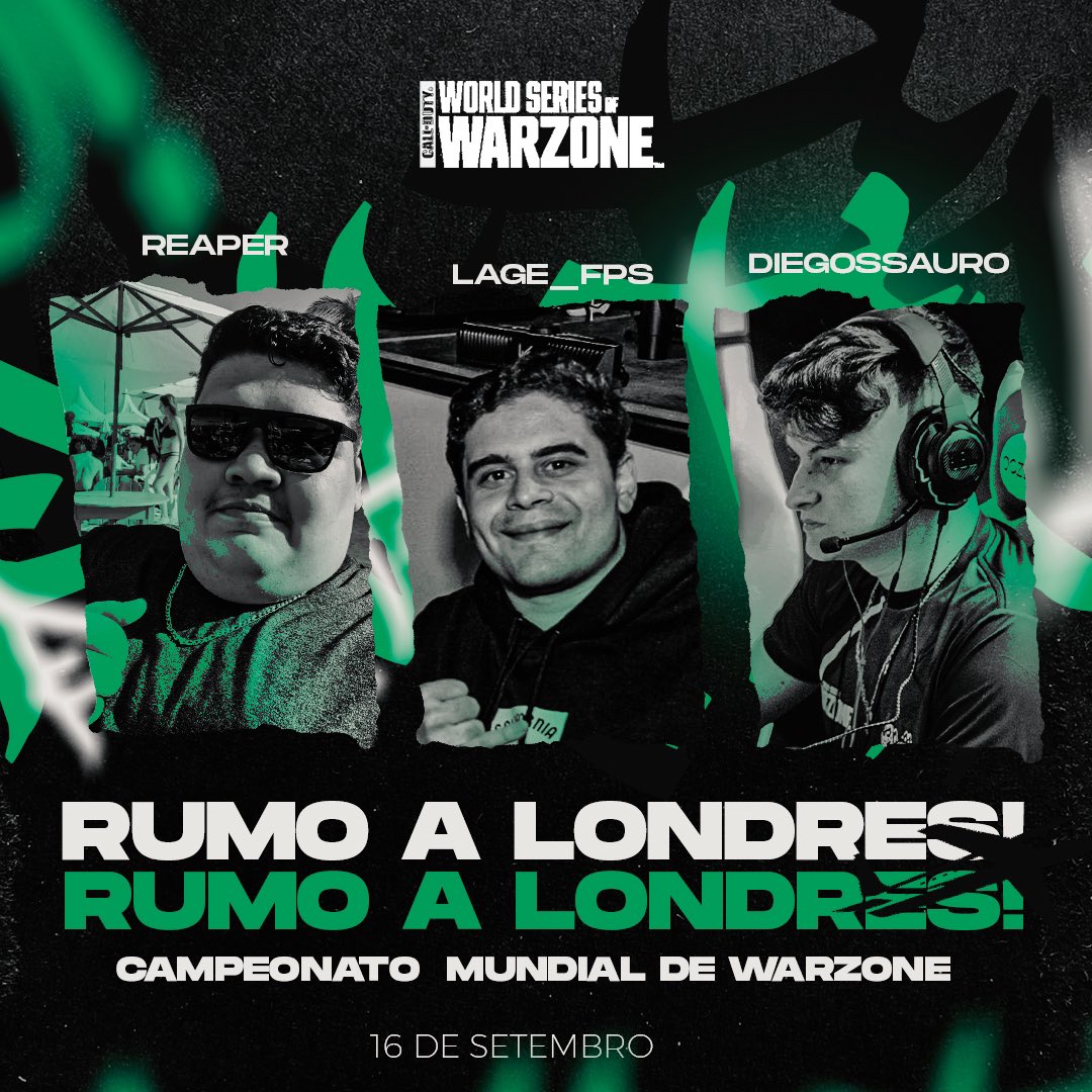 Diegossauroo's tweet photo. Vamos representar o 🇧🇷 em Londres!
Feliz demais em poder representar nossa região.
Do underground, de não ser convidado pra camp, para o maior evento que vai acontecer na história do warzone, atravessando o mundo graças ao joguinho! 
Nunca desistam dos seus sonhos ❤️
LG my team🔥 https://t.co/ZJX2y9KFLi