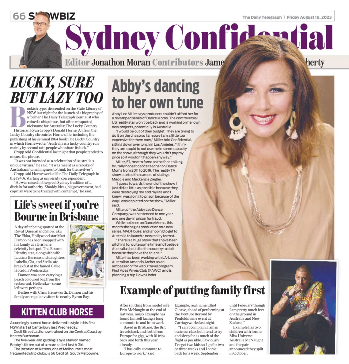 mytravelhabit's tweet image. 🔥Gaining MORE MEDIA traction! FAWC has a knack for drawing attention and pushing #web3 into the mainstream conversation. Dive into the interview with our vocal ambassador @Abby_Lee_Miller in @dailytelegraph by @jmoconfidential 
#FAWC #MediaBuzz #celebrity