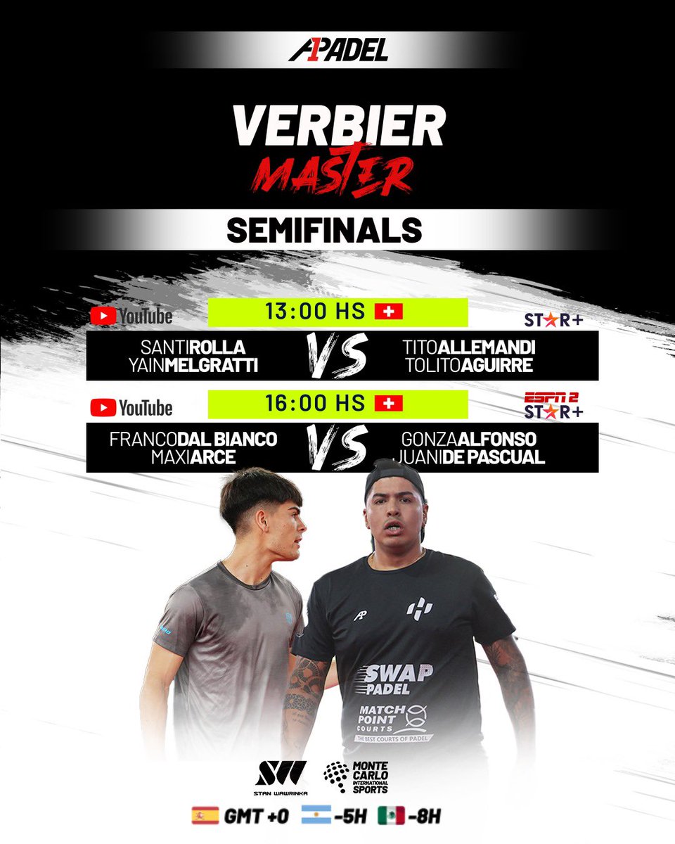 🎾 SEMIFINALS!

#VerbierMaster 🇨🇭
