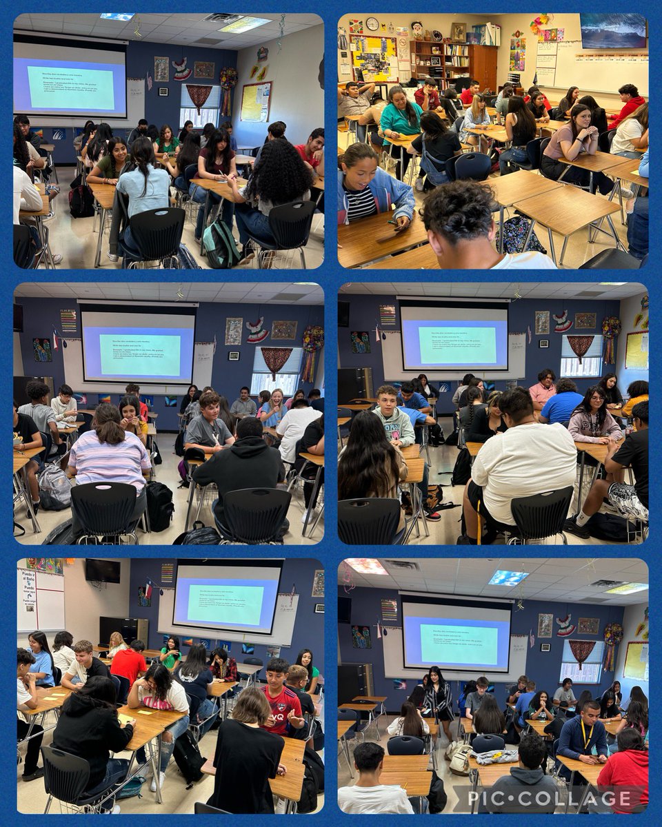 LVSpanishClub's tweet photo. Pulled an old one out of my resources that I learned from a training with @mari_guerrero1. Students got to know their classmates with the notecard activity and 2 truths/1 lie. 😁 #keepingthemengaged @sa_lakeviewHS https://t.co/aZDpmfmYY8