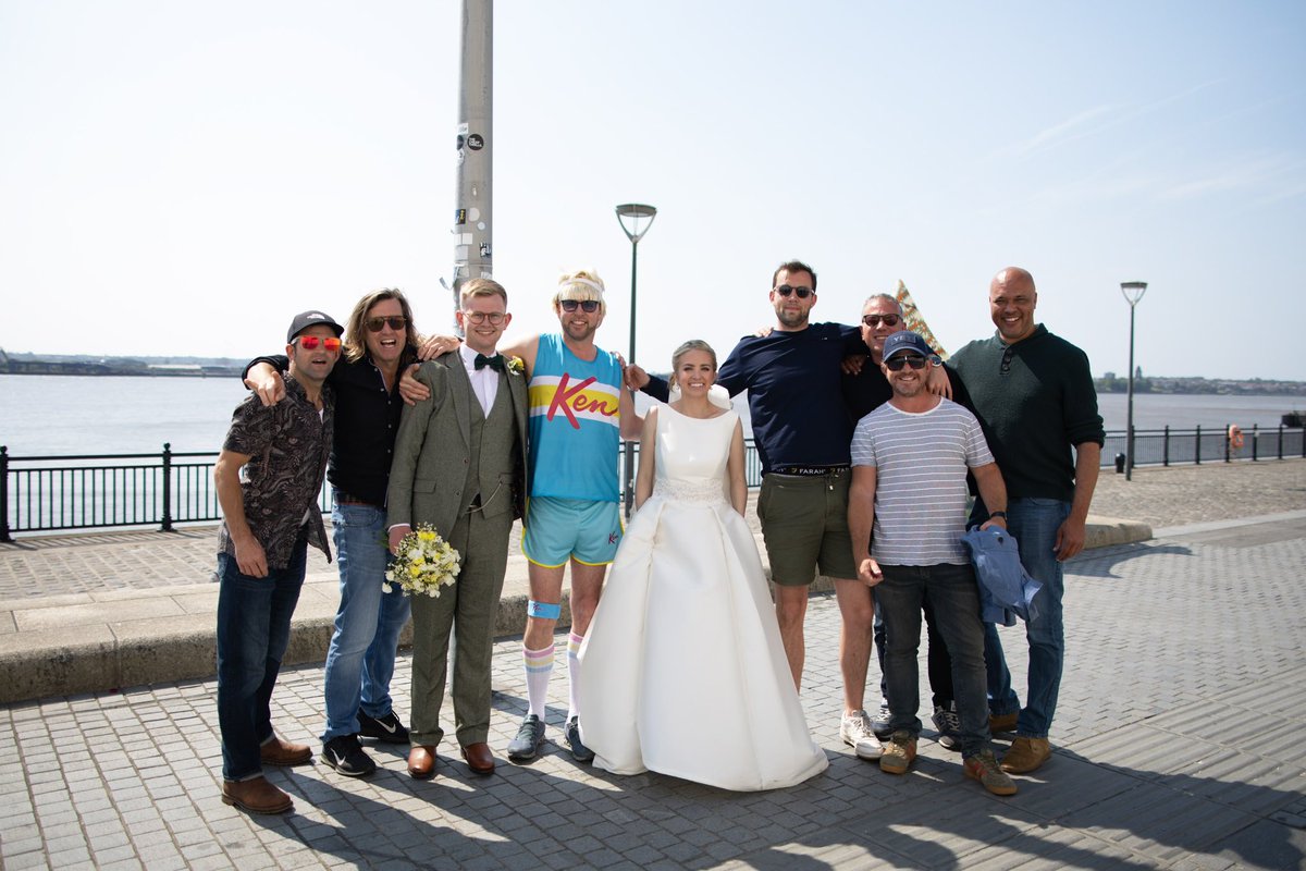 Twitter/X - do your thing. Phil and I got married on Friday 9th June this year in Liverpool and during the photos between the Liver building and the Albert dock, we bumped into this Barbie &amp; Ken themed stag do. Not sure of names or where they were from but they were good sport