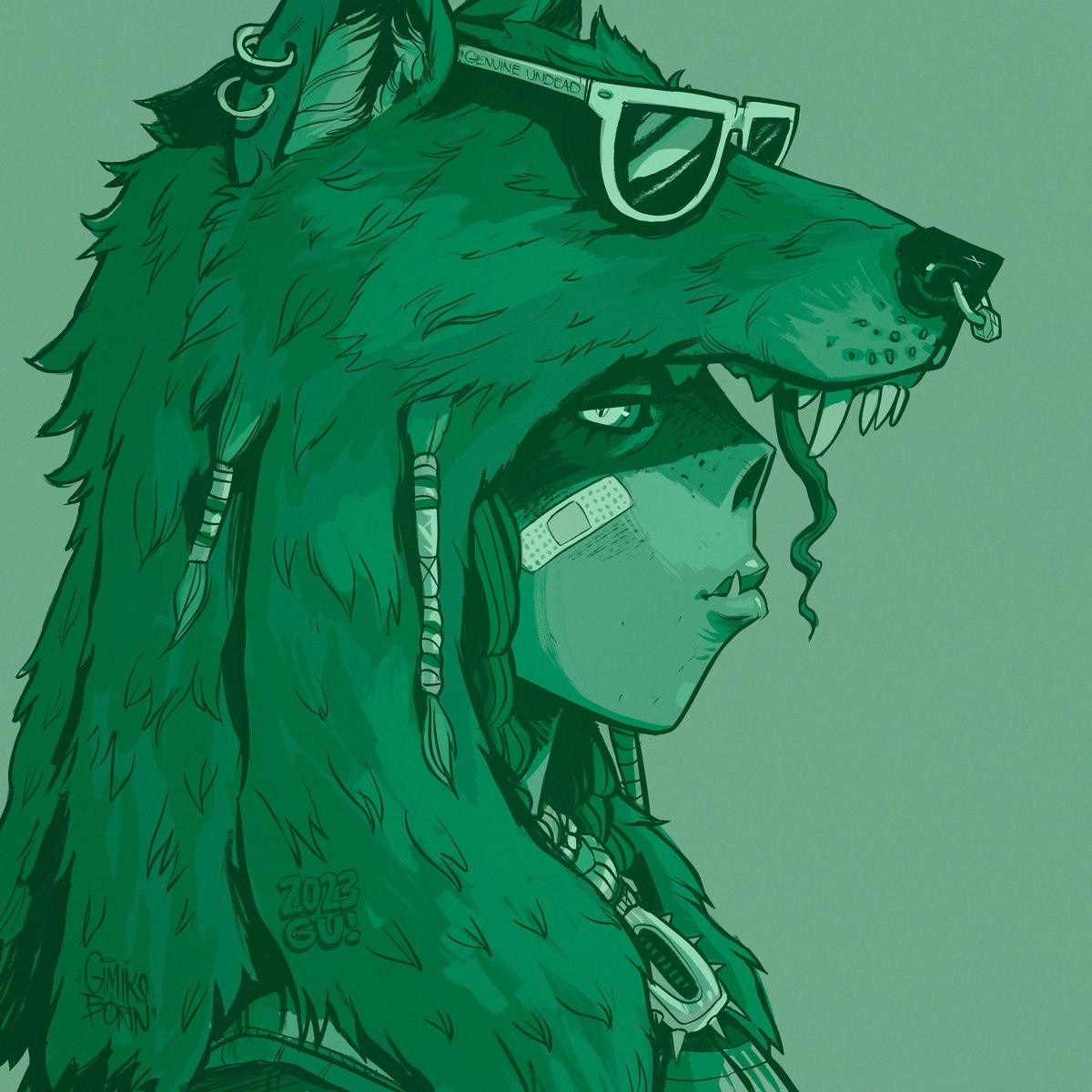 TheGenuineTimes's tweet photo. Your time to claim @gimiksborn's Nature's Lament & POAP celebrating #GUONE is running out.
Head to our discord to claim!
#GenuineUndead https://t.co/DoZHYasHgg