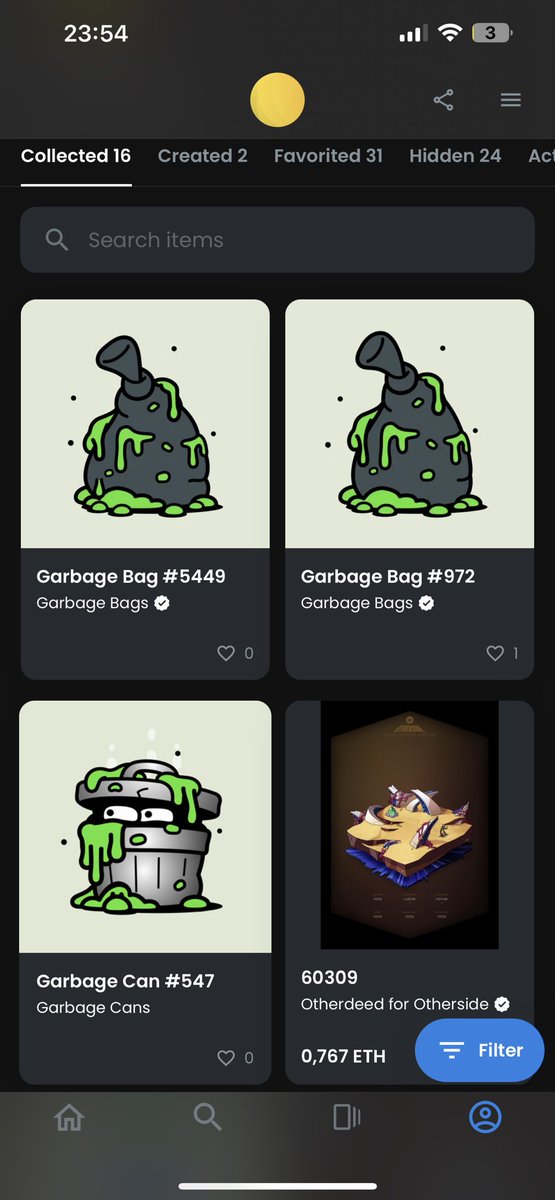 After burning my first bag of <a href="/garbagefriends/">Garbage Friends ♻️</a> decided to take two more, to start the journey from the very beginning. Hope that I will get one of <a href="/MotionMarkus/">Markus Magnusson 🤝</a> 1/1🗑️
