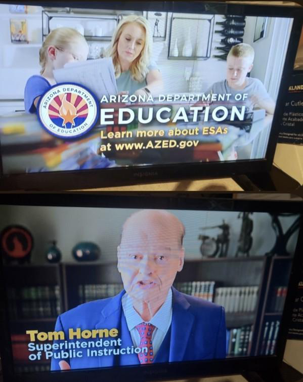arizona_sos's tweet image. 😤 Supt. Horne’s ADE is spending $600,000+ on TV, radio, and social media ads promoting… PRIVATE school vouchers?

Share if you think the Superintendent of *Public* Instruction should be spending state dollars on PUBLIC instruction!