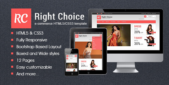 stylelibreview's tweet photo. Right Choice - HTML5 &amp; CSS3 E-Commerce Template
https://t.co/XzDwxiwqh5

#bootstrap #cssanimation #css3 #ecommercetemplate #html #htmltemplate #html5 #jqueryplugins #mosaicdesign #sitetemplates #themeforest #fashion #retail https://t.co/LhuDknBQlG