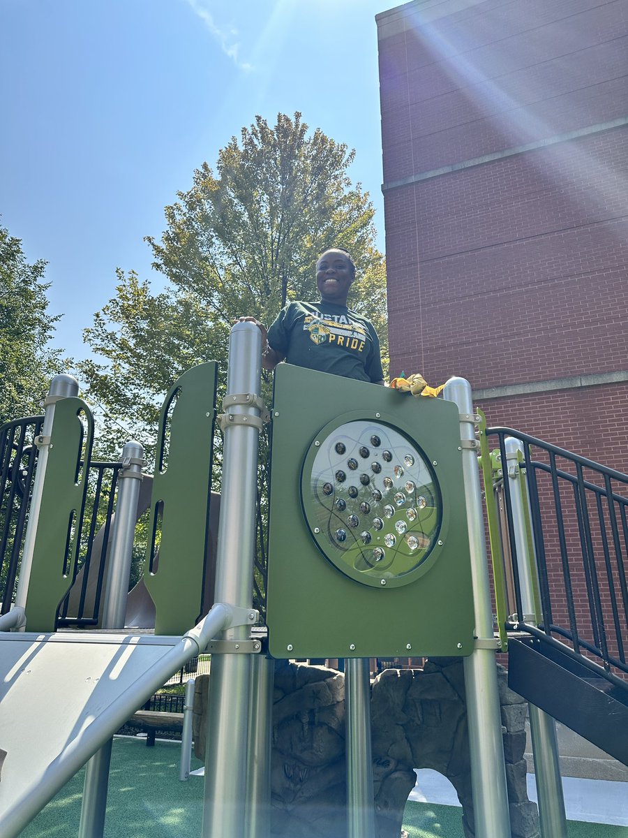 RJDaley_Academy's tweet photo. Today we hosted our Ribbon Cutting Ceremony for our new playground! #WeAreDaley🐎 https://t.co/bF8OKG4FHX