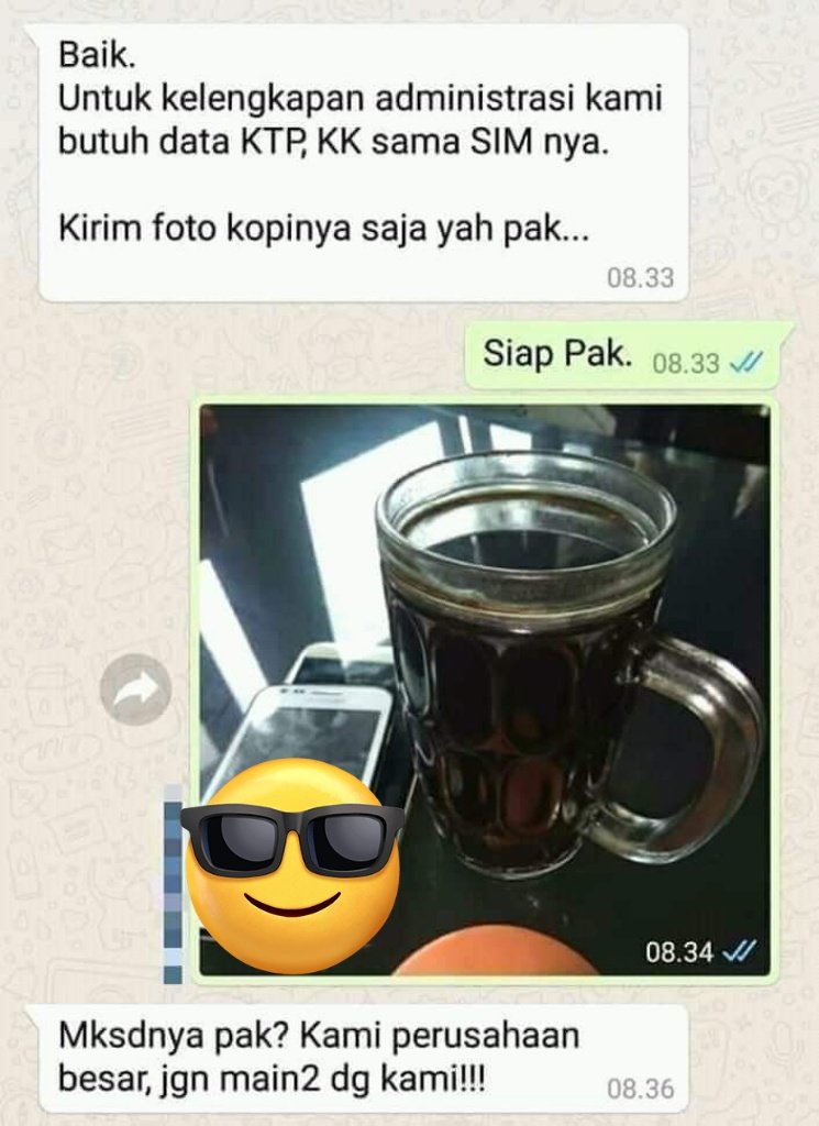 Salahnya Dimana...?
Adminnya kok marah

Ribet amat mau pinjem online
😔🤪