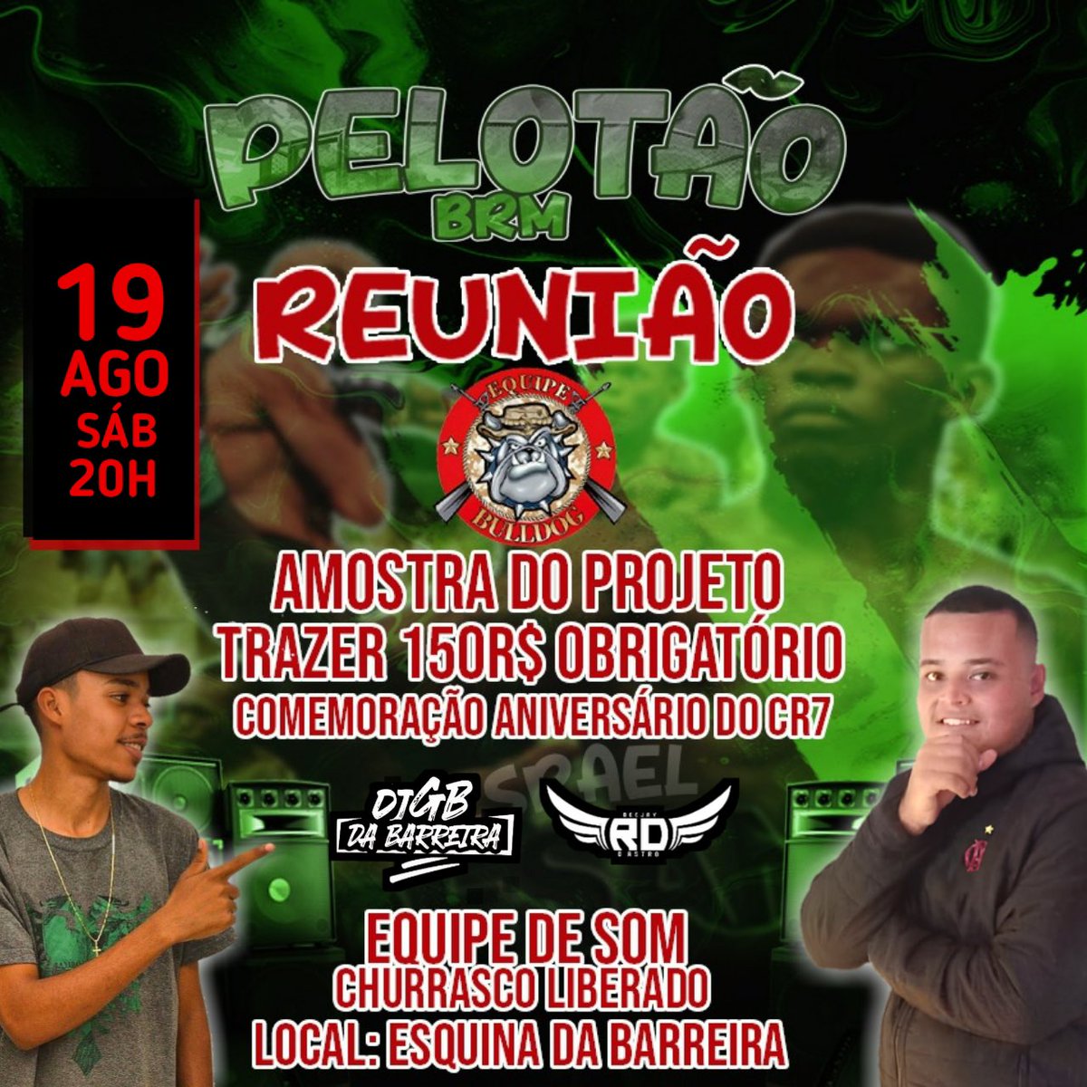 Pelotaobrm's tweet photo. Vamos que vamos. Amanhã o pau quebra (trás suas bandeiras e todos convidados) 🥳🐶✅🫡 https://t.co/JvlNYdnAh5