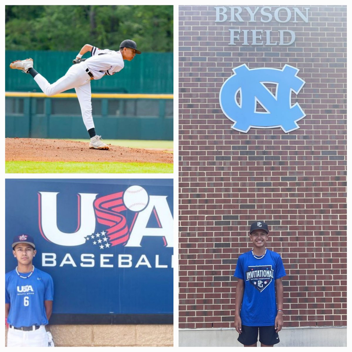 Raider_Bseball's tweet photo. Best wishes to freshman @Raider_Bseball RHP/ C Juan Herrera c/o 2027 as he competes in Cary, N.C. for a spot on the @USABaseball National 14U squad!! 🔥🔥
@Skyline_Raiders
#diaperdandy
#PIER #GYMR #3Bs #3LS https://t.co/mgt0x31VmV