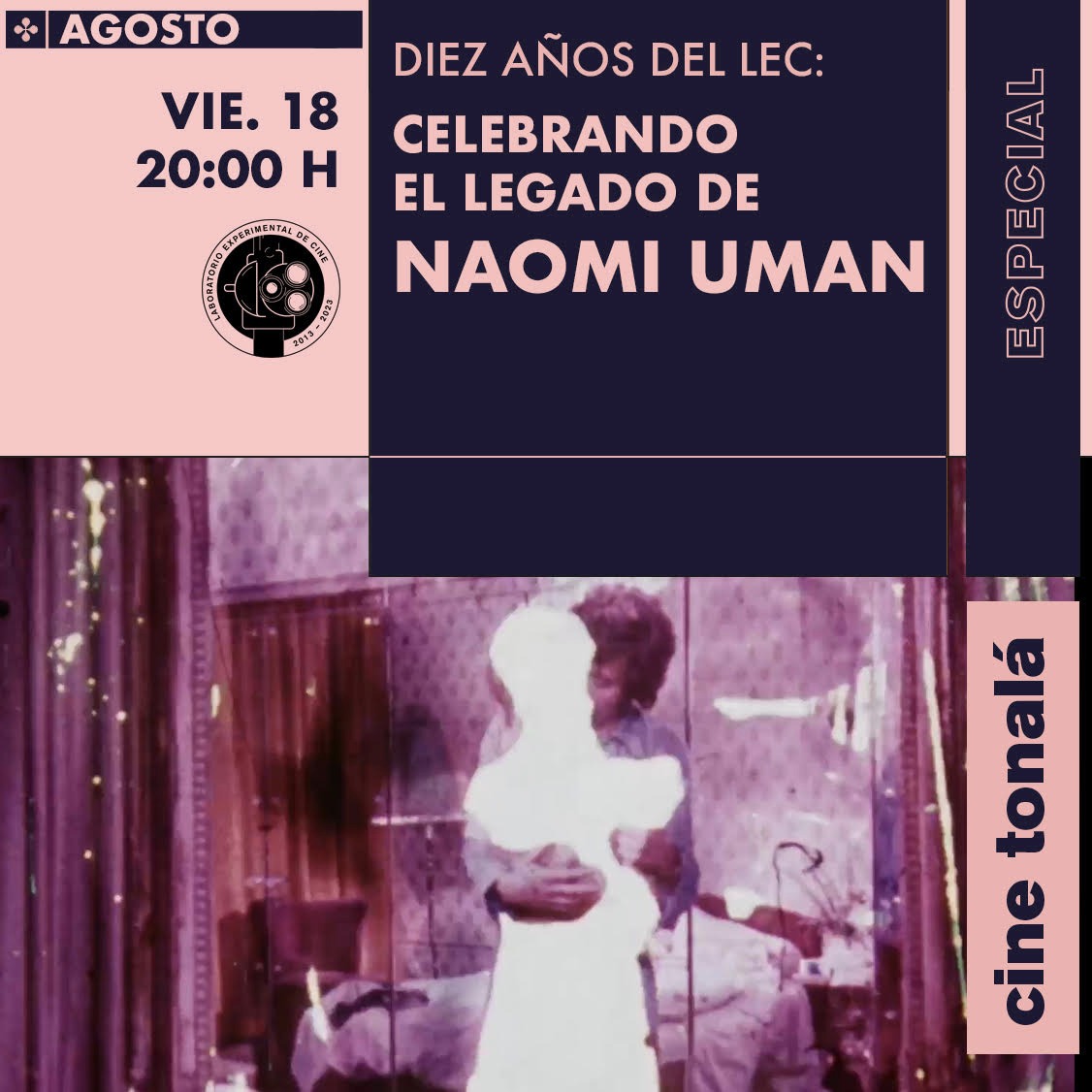 LabExpCine's tweet photo. Hoy en @cinetonala @NaomiUmanPhD 
20 Horas https://t.co/YYZWdvWy55