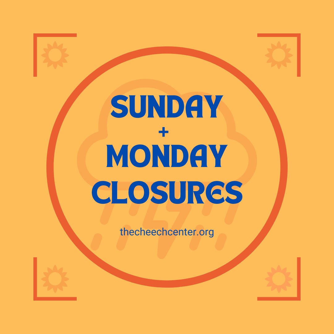 The Riverside Art Museum and The Cheech Center for Arts & Culture will be closed on Sunday, August 20th and Monday, August 21st due to extreme weather.