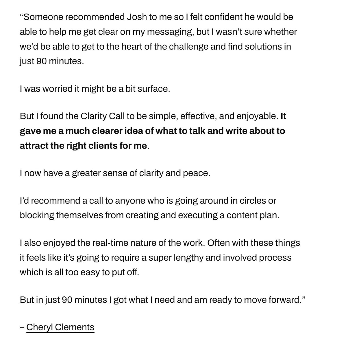 jspector's tweet photo. Effective testimonials counter objections.

To do that, ask buyers this question:

"What obstacle would have prevented you from buying?"

Incorporate their answer into the testimonial.

It makes them more powerful.

Notice how each of these start with common objections 👇 https://t.co/RUmjwBIVJE