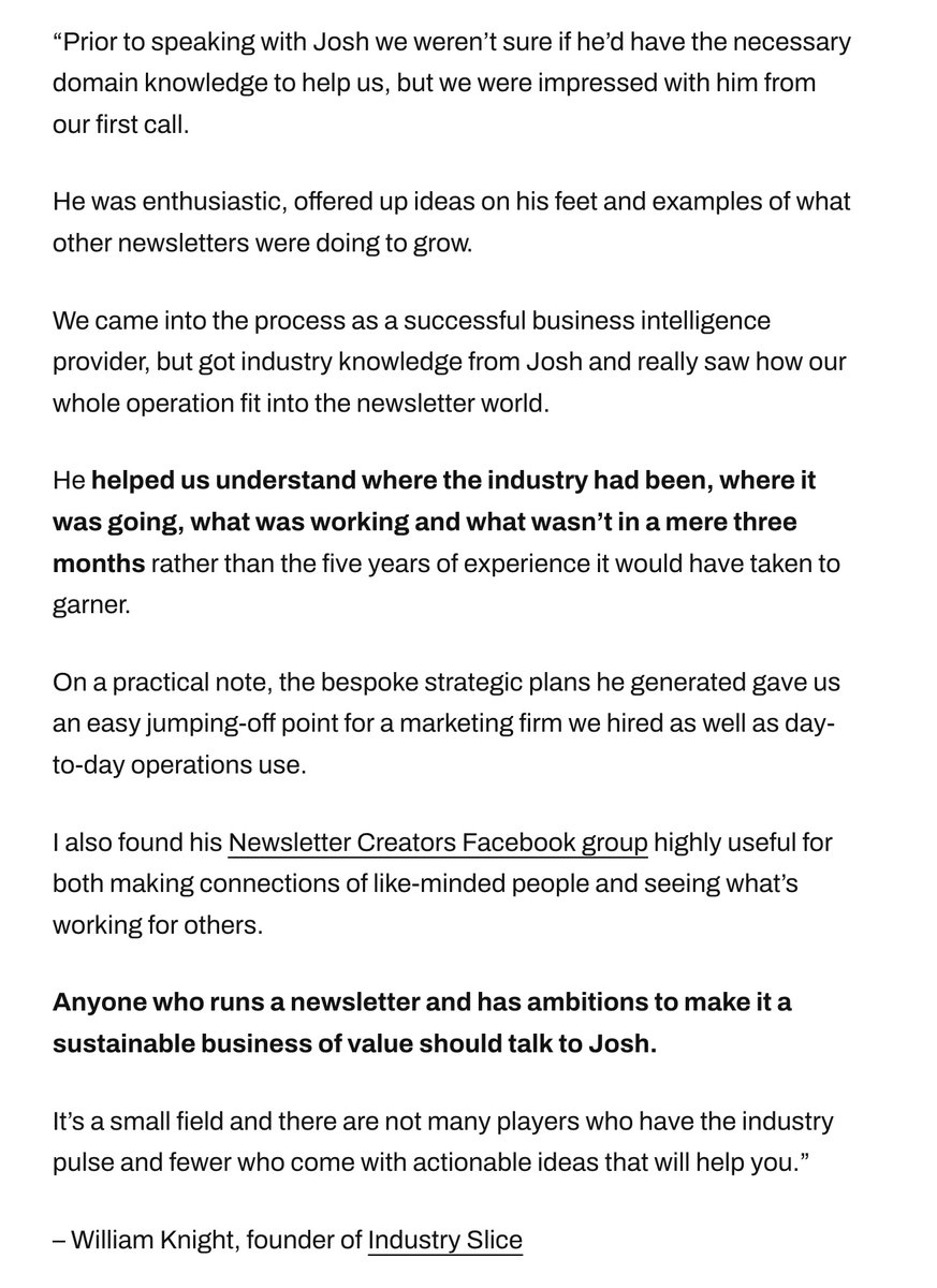 jspector's tweet photo. Effective testimonials counter objections.

To do that, ask buyers this question:

"What obstacle would have prevented you from buying?"

Incorporate their answer into the testimonial.

It makes them more powerful.

Notice how each of these start with common objections 👇 https://t.co/RUmjwBIVJE
