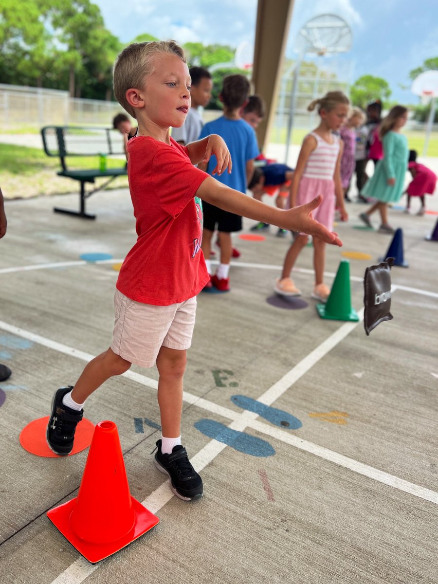 NicoleFullerTCS's tweet photo. The concentration tongue gets me every time! I love their focus when faced with a challenge. Today we worked on taking turns in a relay style exercise and tossing to a target or goal! https://t.co/steQfEi2dU