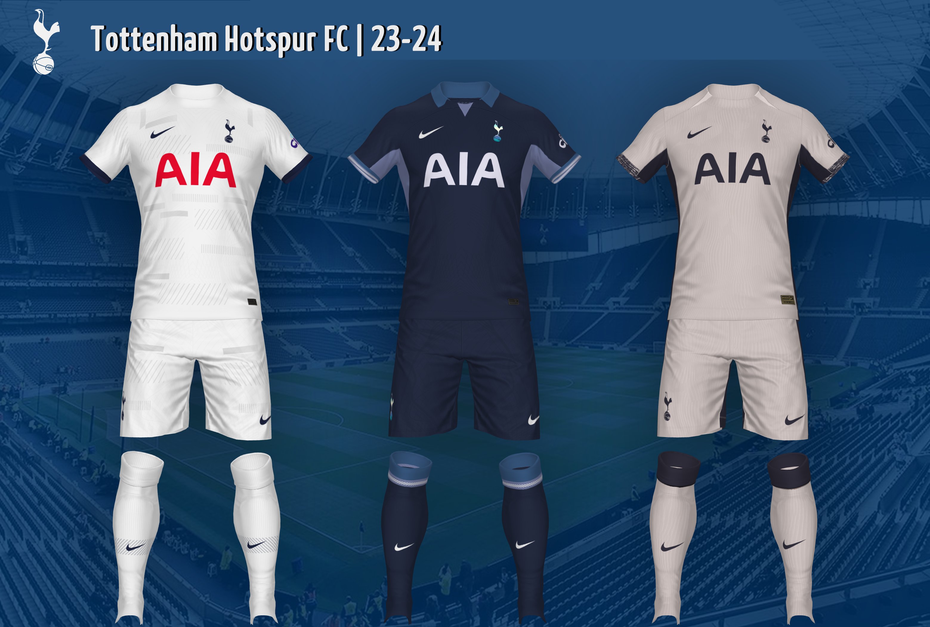 HLX Kits on X: Tottenham Hotspur FC, 23-24