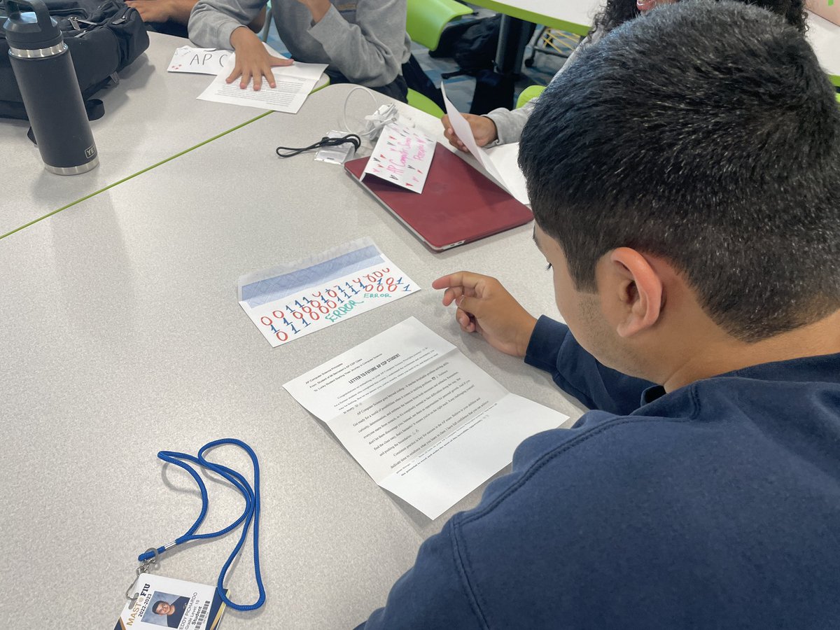 mrbernsteintech's tweet image. At the end of last school year my students in AP Computer Science wrote letters to the future AP CSP students. Today students received their letters wishing them the best of luck, advice and a shared experience of the class. #CSforAll #APCSP @codeorg