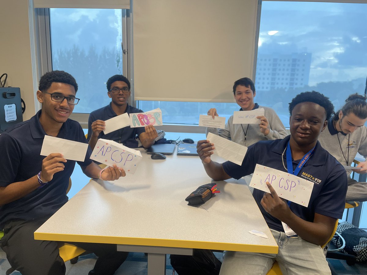 mrbernsteintech's tweet image. At the end of last school year my students in AP Computer Science wrote letters to the future AP CSP students. Today students received their letters wishing them the best of luck, advice and a shared experience of the class. #CSforAll #APCSP @codeorg