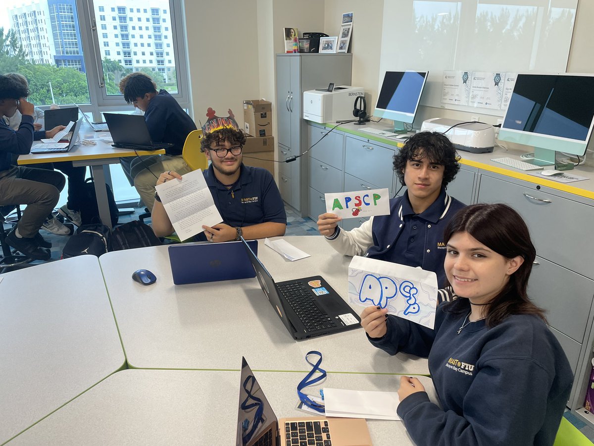 mrbernsteintech's tweet image. At the end of last school year my students in AP Computer Science wrote letters to the future AP CSP students. Today students received their letters wishing them the best of luck, advice and a shared experience of the class. #CSforAll #APCSP @codeorg
