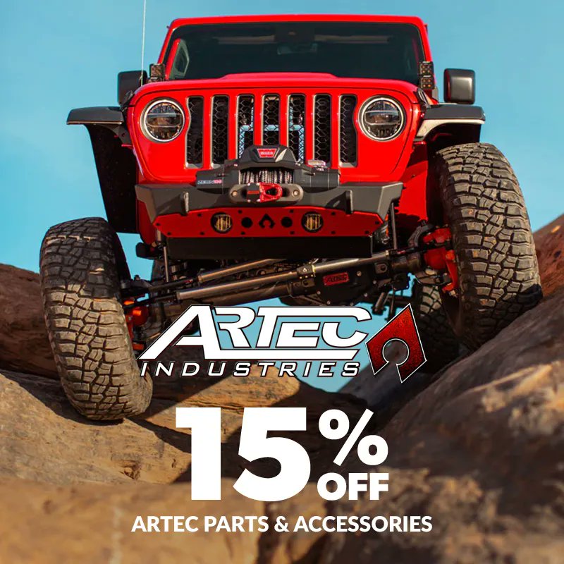 🚨 15% Off ARTEC Ends Soon! 🚨 
Shop Now: buff.ly/42z6OJE 
.
.
#northridge4x4 #nr4x4 #northridgenation #deals #jeepjl #jeepjk #jeepjt #jeep #industryleader #overland #overlanding #offroad #wrangler #gladiator #offroading #4x4 #fourwheeldrive
