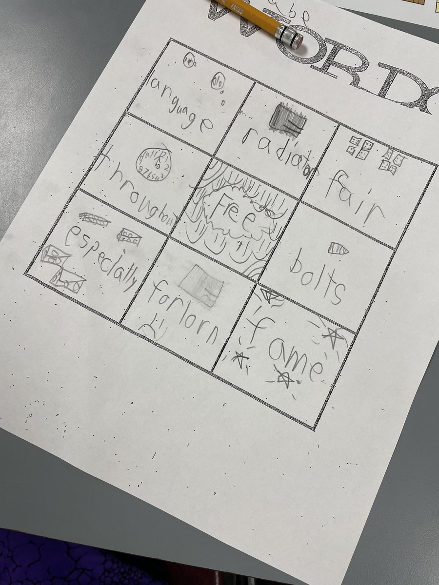 MrsEmmerling1's tweet photo. Look at these 2nds having fun with Vocab Wordo!! Illustrating a picture to match the meaning of our “harvested” word wall words of the week which came from our read alouds! #lovedatharris #gcscpride https://t.co/Lp9YN7a1g3