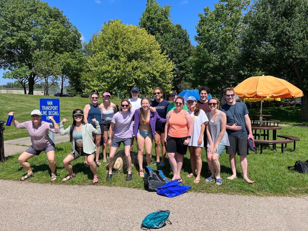 KoutmosLab's tweet photo. We had a fantastic time kayaking down the river to celebrate the end of summer, along with welcoming our newest rotation student Alice Youle! 🛶☀️ https://t.co/bueQAXvTh8
