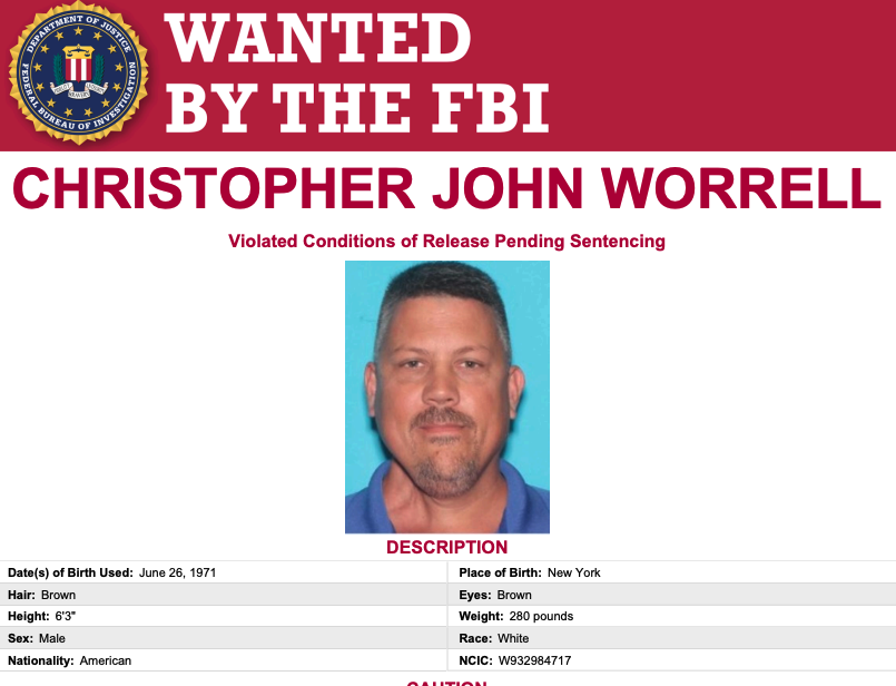 BREAKING: Law enforcement sounds the alarm as a Proud Boys insurrectionist who stormed the Capitol on January 6th suddenly vanishes right before his sentencing today — and it looks like he's gone on the run. A newly made public warrant reveals that Christopher Worrell, a member