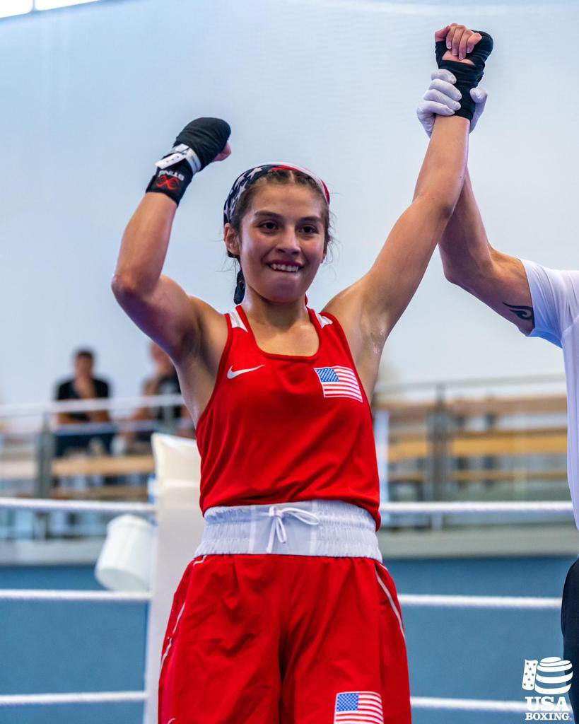 Congrats to Perla Bazaldua on winning gold for @USABoxing at the 2023 Youth Brandenburg Cup in Germany. Her 18th championship overall and 3rd international title. I know a future world champion when I see one! cc: @manny_boxing #boxing