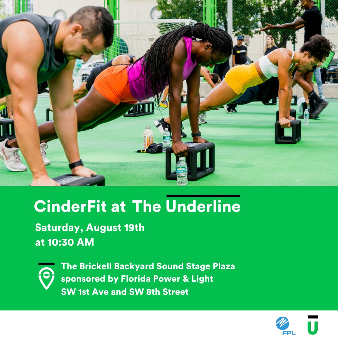 theunderlinemia's tweet photo. How are you staying fit this #summer🔆💪

Join us for a challenging #CinderFit workout THIS WEEKEND as we put our #fitness to the test with CinderFit's certified coaches.

📅 Saturday, August 19th
⌚10:30 AM

RSVP now for this free #event:  https://t.co/jN2vR5uLL9 https://t.co/CVcM6QzxIW