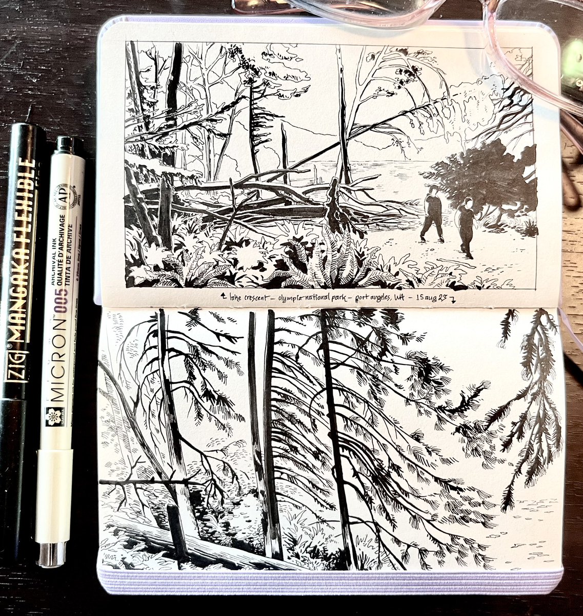 some ink studies from our trip 