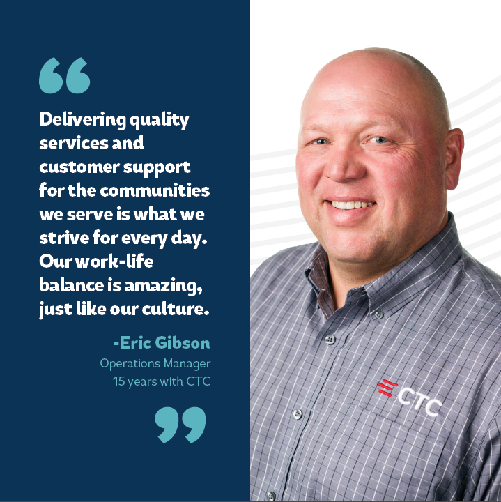 Congratulations to Eric, who celebrates 15 years with CTC.