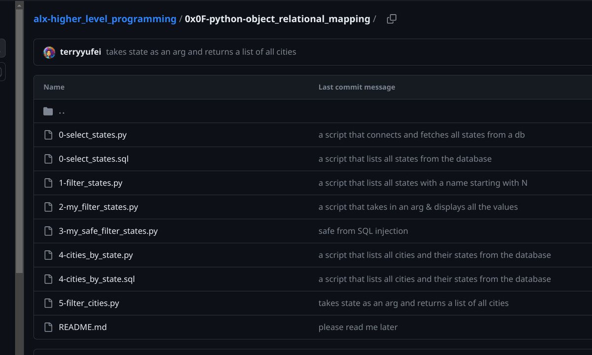 On day 18 my #100DaysOfCode (2) been working on my Object-relational mapping in Python project. Happy to have made some progress.
#365DaysofCode