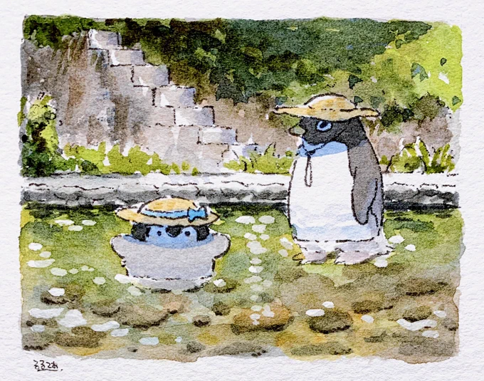 蝉しぐれの小駄良川 