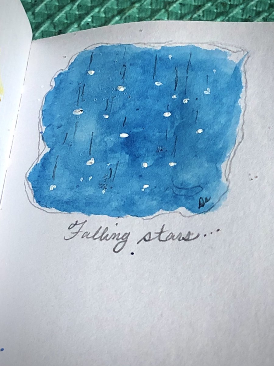 TarotStuff's tweet image. ✨ Falling Stars, Midnight Magic, and Overnight… 🌙⭐️❤️✨

#withlovefromtwonygirls ❤️🐾 #FallingStars #MidnightMagic #Overnight #Watercolor #Pencil #Glitter #Art #NY