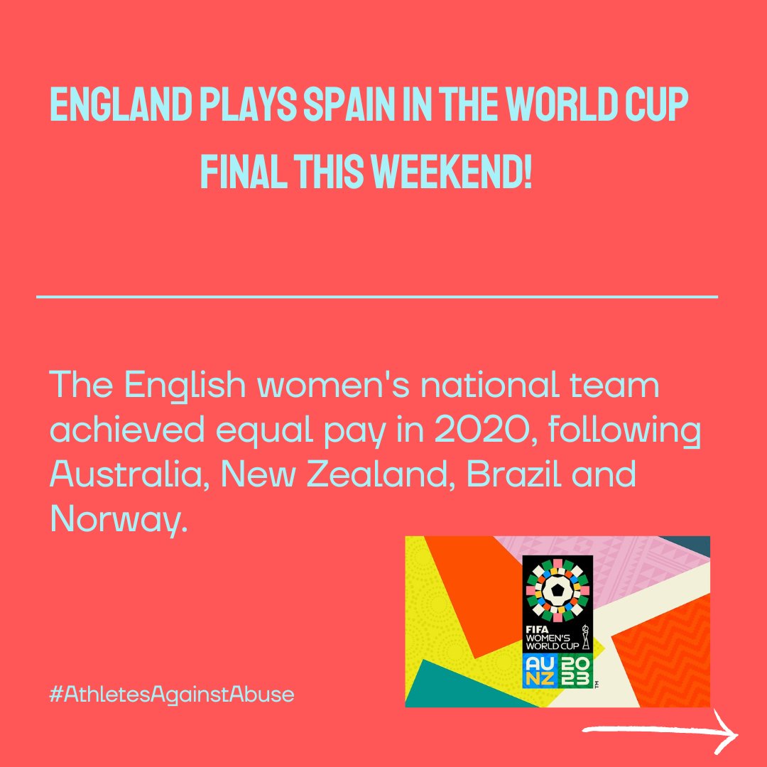 BarayaLouis's tweet photo. The #WomensWorldCup final is this Sunday! The #EnglandLionesses achieved equal pay in 2020, but the pay is still not entirely equal.

⚽️Please sign + share my petition below in support of equal pay for women in sport!

➡️https://t.co/1nTR5uVOA6

#AthletesAgainstAbuse https://t.co/l5Fg3YKioE