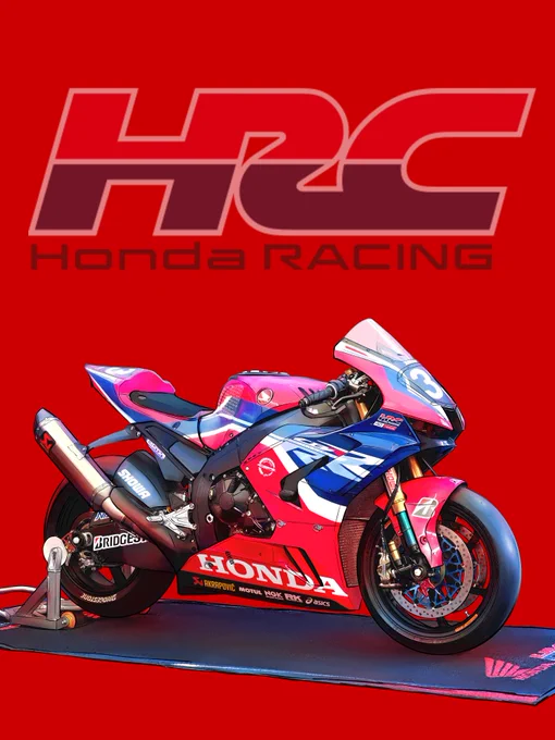 #C102 の同人誌で描いたバイクのイラストを単体で。HONDA CBR1000RR-R Fireblade SP 鈴鹿8耐 2022年#バイクの日 