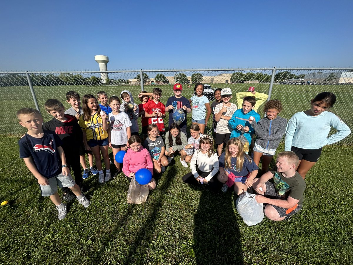 Egg Drop day!! 4th grade has been chirping about this all week. #STEMeducation  in action. My class had mixed results but more eggs were saved than broken today. #newpalproud