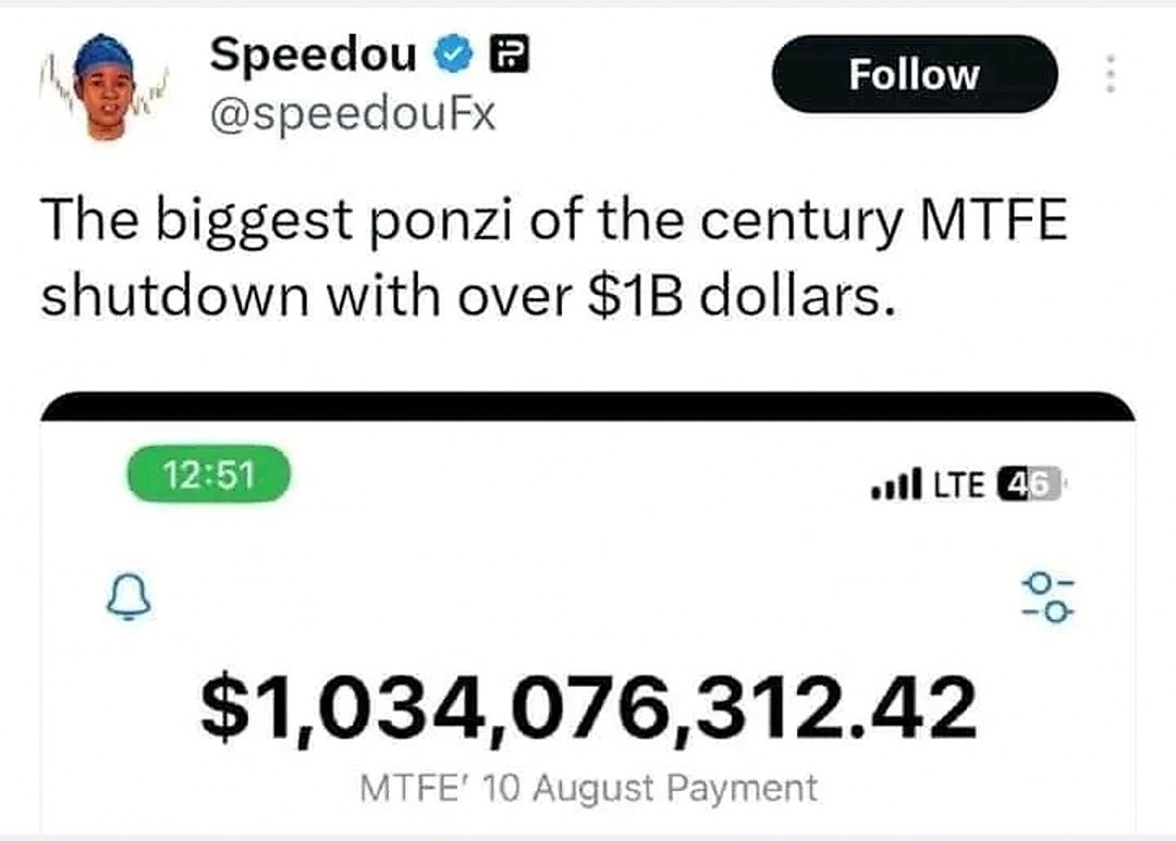 FraudUber420's tweet photo. @mtfe_io MTFE involved in world's biggest scummed by fake AI Trading stolen nearly 1 billions of dollars from investors accros the world. Canadian police should arrest those scummers as soon as possible. https://t.co/Tlv7MV6kI7