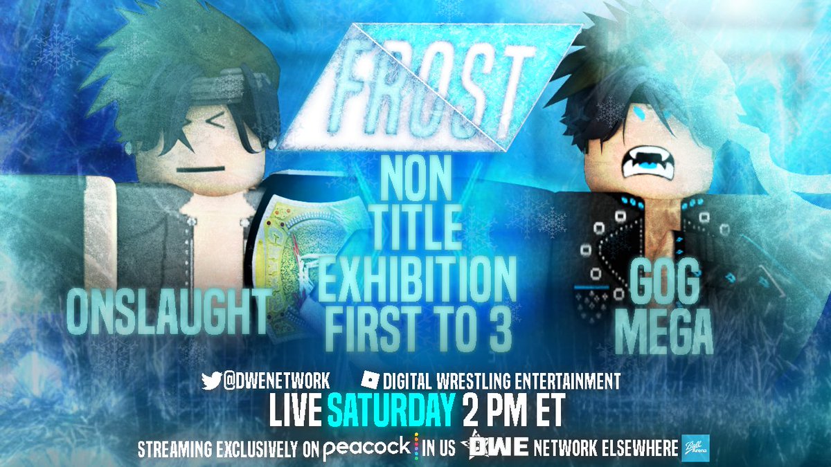 NetworkDwe's tweet photo. TOMMOROW LIVE AT (2 PM EST/6:00 PM GMT)

DWE FROST FIRST SHOW SINCE MANIA HERE ARE A FEW MATCHES FOR TOMMOROW. https://t.co/TBYaNvCrNe