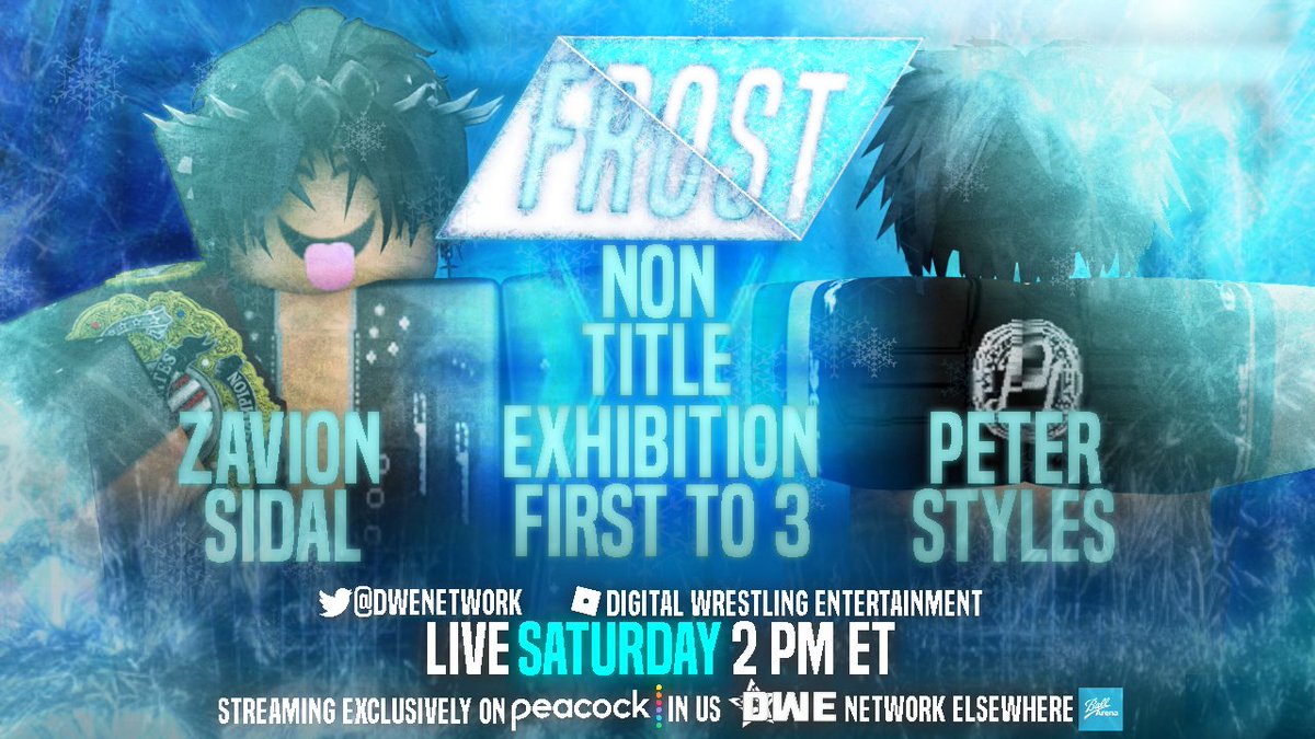 NetworkDwe's tweet photo. TOMMOROW LIVE AT (2 PM EST/6:00 PM GMT)

DWE FROST FIRST SHOW SINCE MANIA HERE ARE A FEW MATCHES FOR TOMMOROW. https://t.co/TBYaNvCrNe