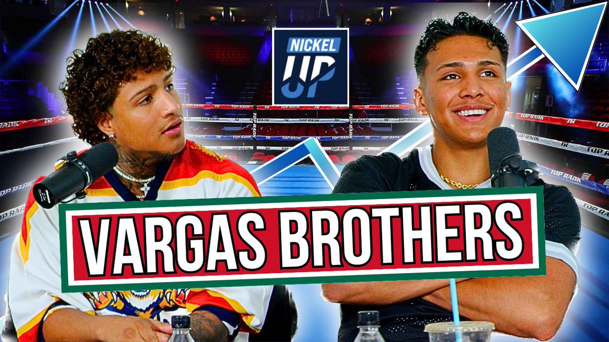 nickelupmedia's tweet image. EPISODE WITH @Official_Amado &amp;amp; @emilianofvargas IS LIVE ON YOUTUBE: youtu.be/pm5OnRIUjNk

#NickelUp #VargasBrothers #VargasTube #TopRank #Boxing #UFC #EmilianoVargas #AmadoVargas