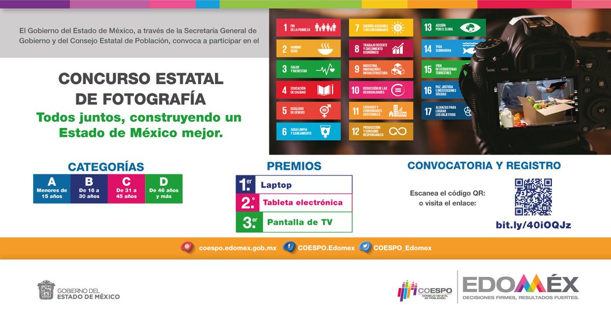 alertagenero's tweet photo. Te invitamos a participar en el #ConcursoEstatalDeFotografía “Todos juntos, construyendo un Estado de México mejor”. Puede participar toda la población mexiquense de todas las edades, y ganar un increíble premio. https://t.co/YNeeMcz9py