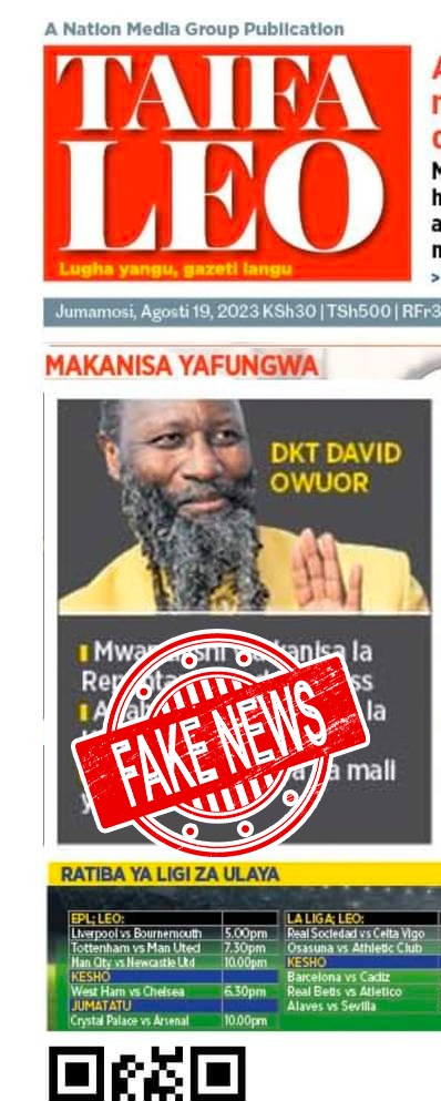 DelphineEvelyn1's tweet image. #TaifaLeoFakeNews This Is A Gross Violation To Fail To Establish Facts Before publishing.

The Facts Is:

Kings Outreach Church it is we who dissolved in an AGM resolution and requested the Registrar Of Societies to de-resgister it and it has nothing to do with Shakahola.