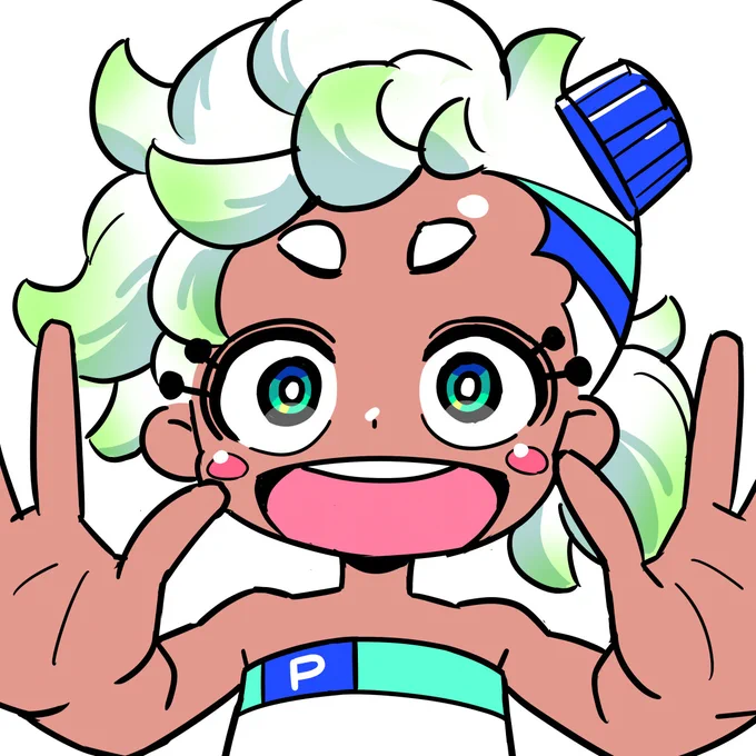 おはようございます。天然ハッカ油の擬人化キャラクターを描きました。 