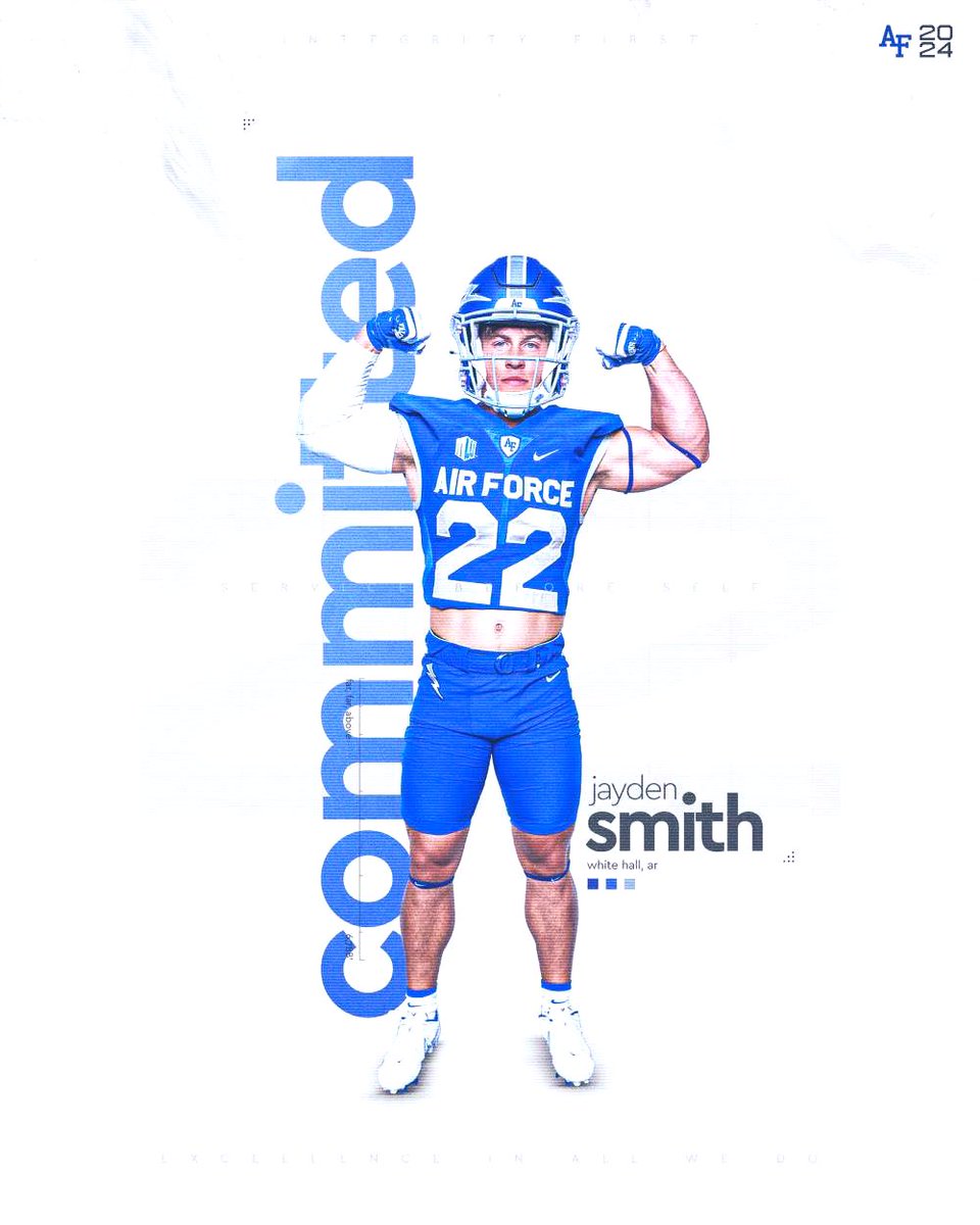 Jayden Smith (@jaydensfootball) on Twitter photo OFFICIAL ✈️#Commited #boltbrotherhood⚡️<a href="/CoachTimHorton/">Tim Horton</a> <a href="/CoachTCalhoun/">Troy Calhoun</a> <a href="/AF_Football/">Air Force Football</a> <a href="/bulldogs_wh/">White Hall Bulldog Football</a> <a href="/coachmitch13/">Jason Mitchell</a> @CoachVincentWH <a href="/CoachCoger/">Caleb Coger</a> OFFICIAL ✈️#Commited #boltbrotherhood⚡️<a href="/CoachTimHorton/">Tim Horton</a> <a href="/CoachTCalhoun/">Troy Calhoun</a> <a href="/AF_Football/">Air Force Football</a> <a href="/bulldogs_wh/">White Hall Bulldog Football</a> <a href="/coachmitch13/">Jason Mitchell</a> @CoachVincentWH <a href="/CoachCoger/">Caleb Coger</a>