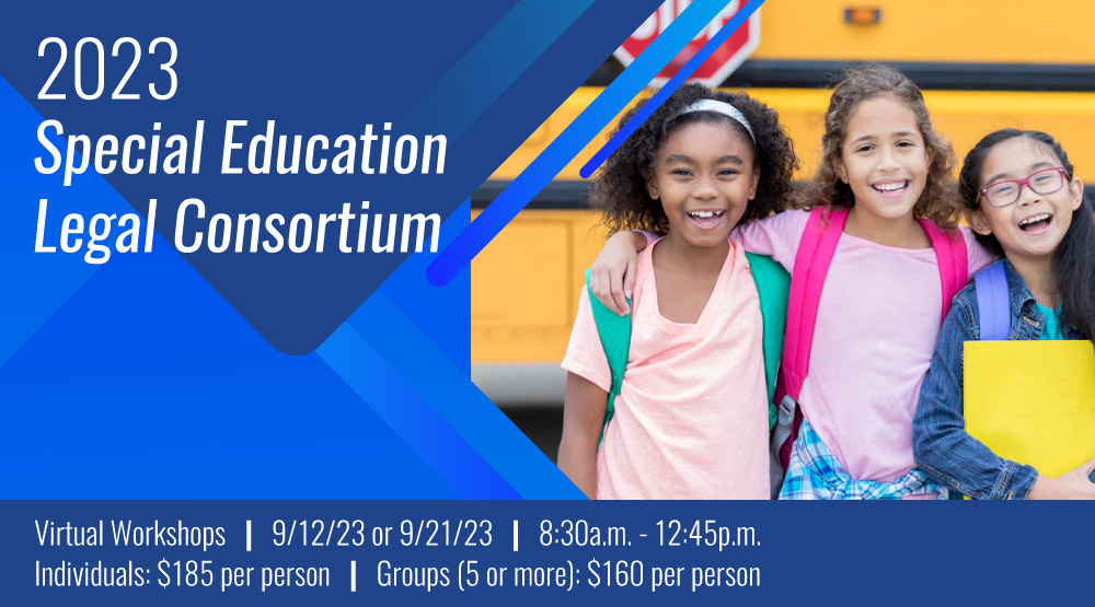 LozanoSmith's tweet photo. Spots are filling up fast for our 2023 Special Education Legal Consortium. Register your team today for this virtual workshop. More details: https://t.co/uXz61RXzGh https://t.co/yC7ewirIIe